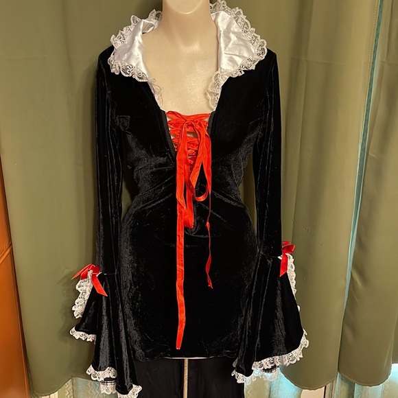 Foreplay Dresses Vintage Foreplay Velvet High Low Vampire Dress